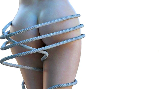 3d girl tied up nude