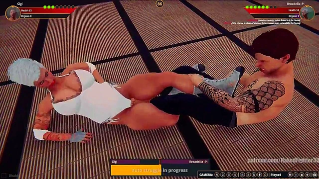 Gigi VS Broadzilla (Naked Fighter 3D)