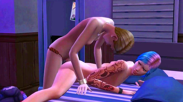 Spoiled Blonde Fucks Emo Girl With A Strap On - sims 4 - 3D animation
