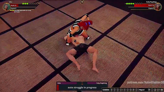 Gigi VS Polly Plaything (Naked Fighter 3D)