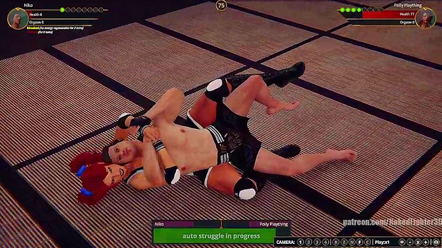 Gigi VS Polly Plaything (Naked Fighter 3D)