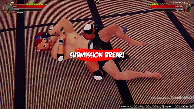 Gigi VS Polly Plaything (Naked Fighter 3D)