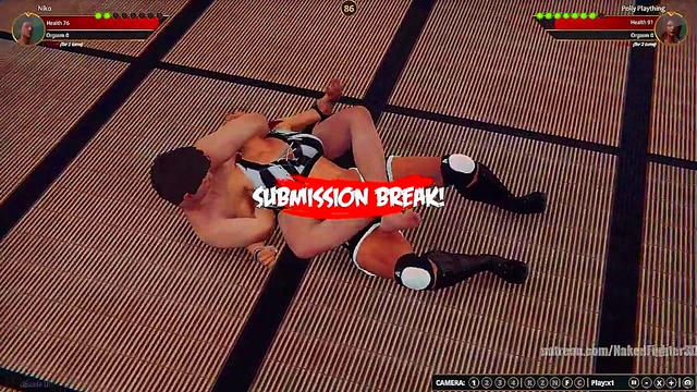 Gigi VS Polly Plaything (Naked Fighter 3D)