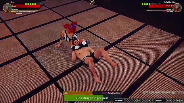 Gigi VS Polly Plaything (Naked Fighter 3D)