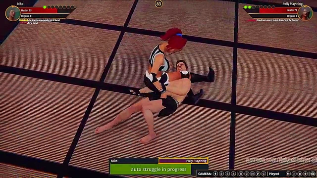 Gigi VS Polly Plaything (Naked Fighter 3D)