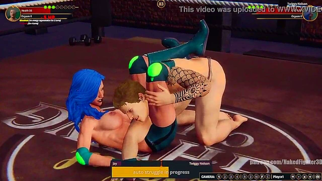 Jay VS Twiggy Nelson (Naked Fighter 3D)