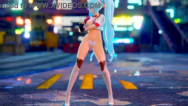 Hatsune Miku 3D Anime/2D Tik Tok Naked Dance Cute Girl (3D Adult Anime)