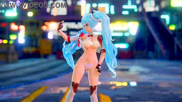 Hatsune Miku 3D Anime/2D Tik Tok Naked Dance Cute Girl (3D Adult Anime)