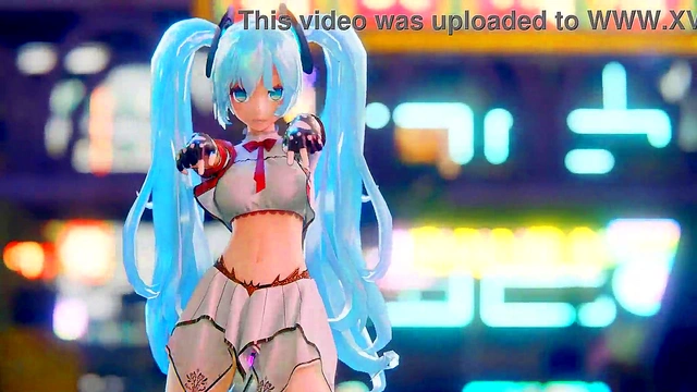 Hatsune Miku 3D Anime/2D Tik Tok Naked Dance Cute Girl (3D Adult Anime)