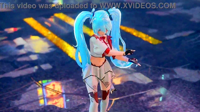 Hatsune Miku 3D Anime/2D Tik Tok Naked Dance Cute Girl (3D Adult Anime)