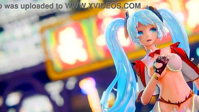 Hatsune Miku 3D Anime/2D Tik Tok Naked Dance Cute Girl (3D Adult Anime)