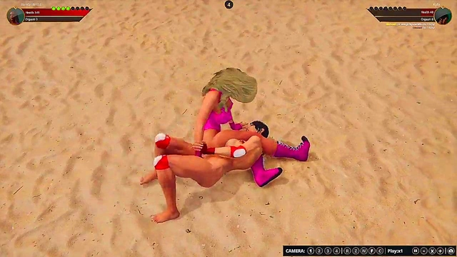 Bambi Bimbo VS Kyla (Naked Fighter 3D)