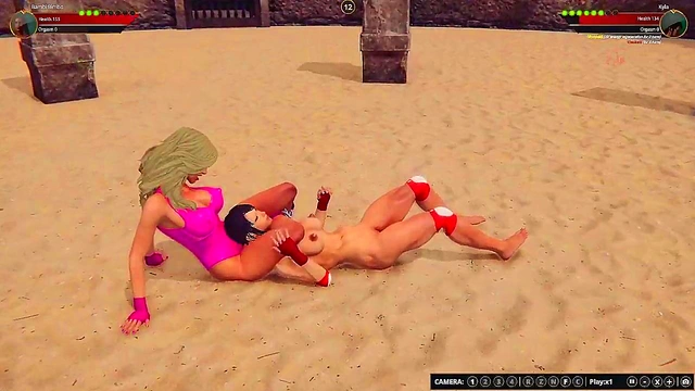 Bambi Bimbo VS Kyla (Naked Fighter 3D)