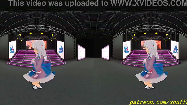 vr180 mmd Gura dance 3d hololive