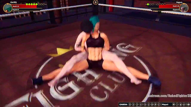 Marilith VS Kagura (Naked Fighter 3D)