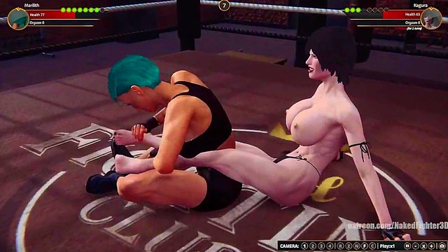 Marilith VS Kagura (Naked Fighter 3D)
