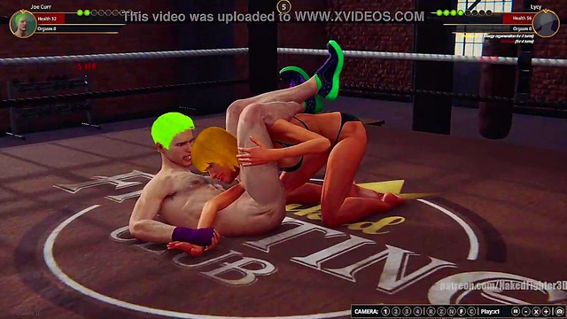 Joe Curr VS Lycy (Naked Fighter 3D)