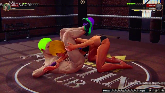 Joe Curr VS Lycy (Naked Fighter 3D)
