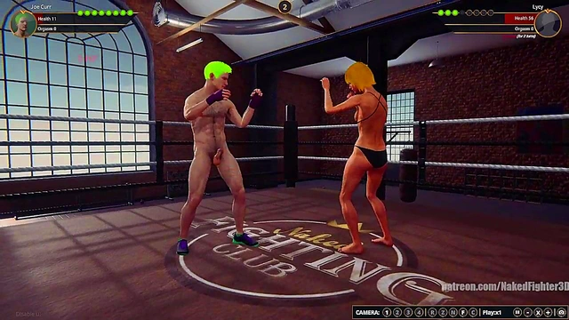 Joe Curr VS Lycy (Naked Fighter 3D)