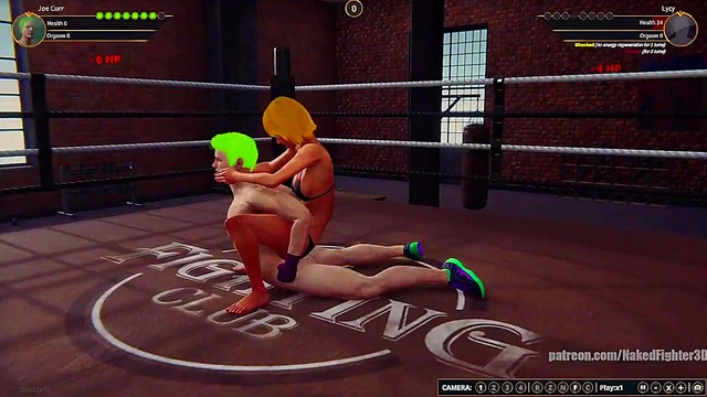 Joe Curr VS Lycy (Naked Fighter 3D)