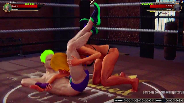 Joe Curr VS Lycy (Naked Fighter 3D)