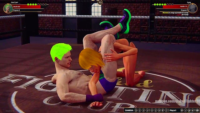 Joe Curr VS Lycy (Naked Fighter 3D)