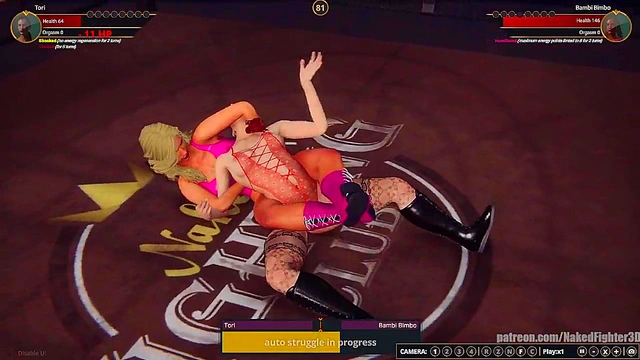 Tori VS Bambi Bimbo (Naked Fighter 3D)