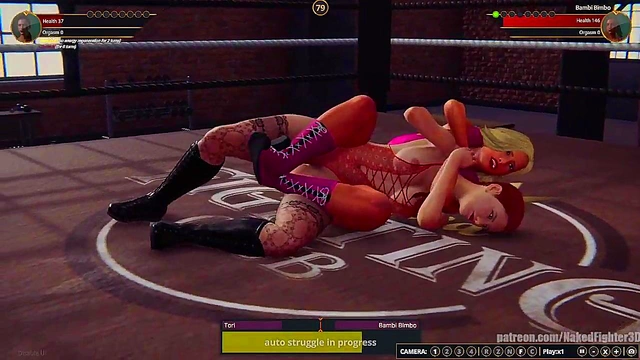 Tori VS Bambi Bimbo (Naked Fighter 3D)