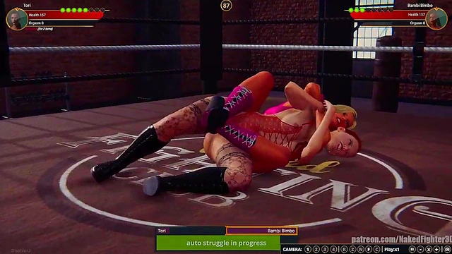 Tori VS Bambi Bimbo (Naked Fighter 3D)