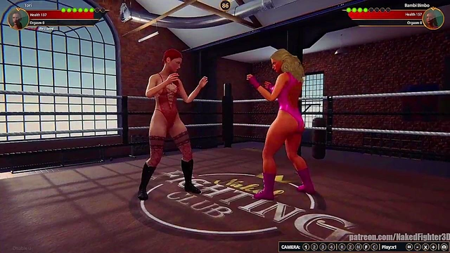 Tori VS Bambi Bimbo (Naked Fighter 3D)