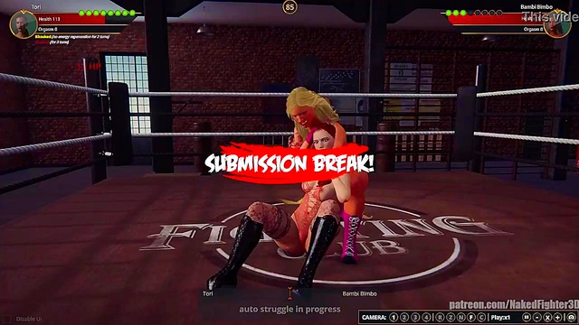 Tori VS Bambi Bimbo (Naked Fighter 3D)