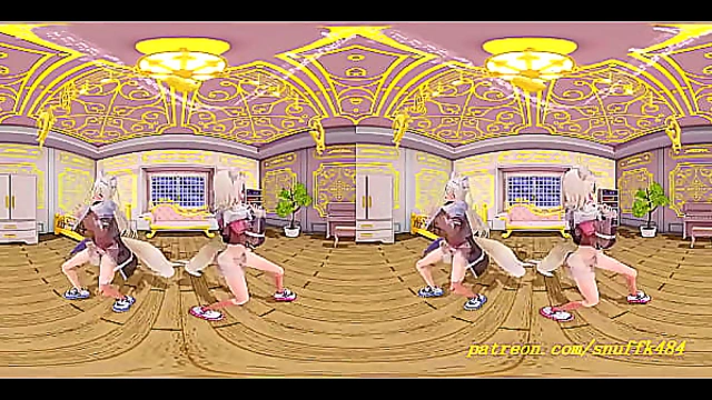 VR180 mmd FuwaMoco Dance 3d hololive Hentai