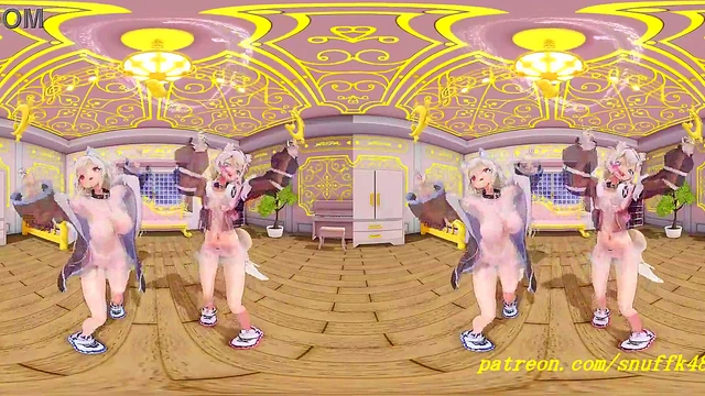 VR180 mmd FuwaMoco Dance 3d hololive Hentai