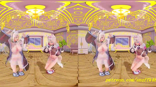 VR180 mmd FuwaMoco Dance 3d hololive Hentai