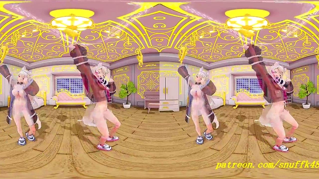 VR180 mmd FuwaMoco Dance 3d hololive Hentai