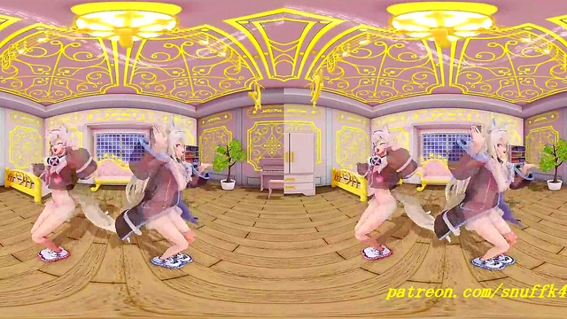 VR180 mmd FuwaMoco Dance 3d hololive Hentai