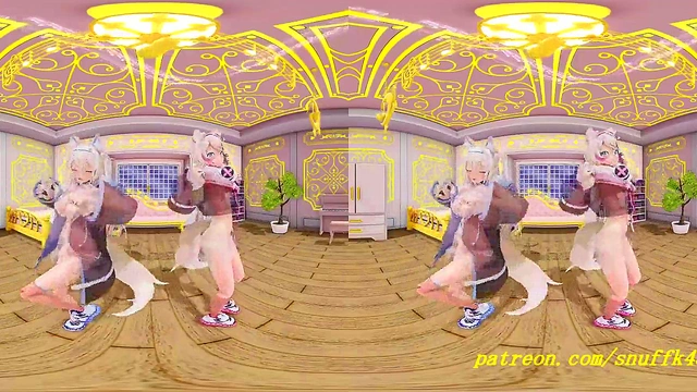 VR180 mmd FuwaMoco Dance 3d hololive Hentai