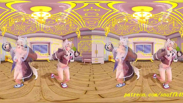 VR180 mmd FuwaMoco Dance 3d hololive Hentai