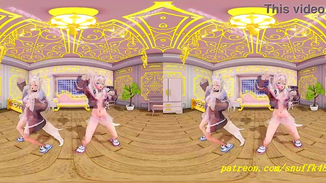 VR180 mmd FuwaMoco Dance 3d hololive Hentai