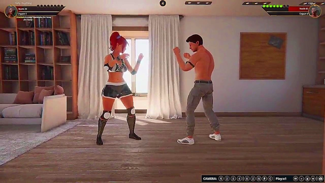 Polly Plaything VS Gigi (Naked Fighter 3D)