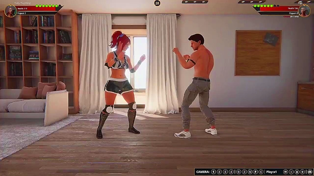 Polly Plaything VS Gigi (Naked Fighter 3D)