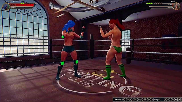 Twiggy Nelson VS Kallan (Naked Fighter 3D)