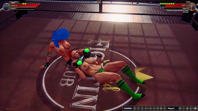 Twiggy Nelson VS Kallan (Naked Fighter 3D)