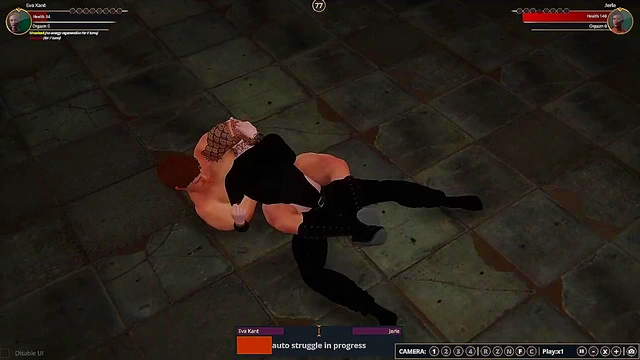 Eva Kant VS Jerle (Naked Fighter 3D)