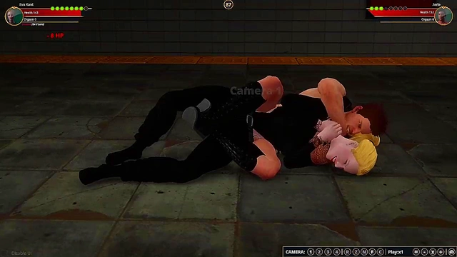 Eva Kant VS Jerle (Naked Fighter 3D)