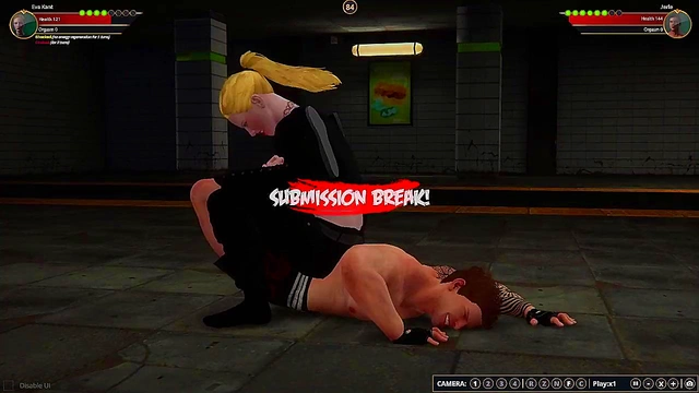 Eva Kant VS Jerle (Naked Fighter 3D)