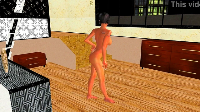Animated 3D Cartoon Porn - A beautiful Girl Giving Sexy poses 1