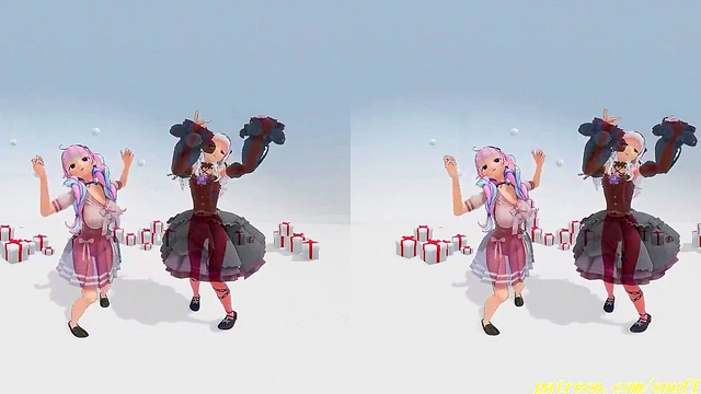 vr180 aqason mmd 3d dance