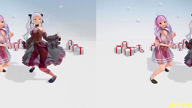 vr180 aqason mmd 3d dance