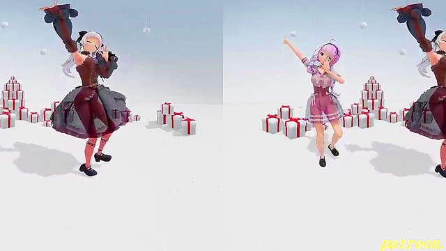 vr180 aqason mmd 3d dance